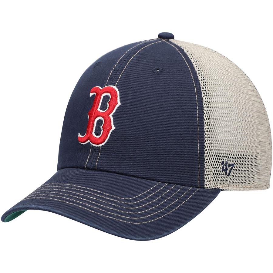 Boston Red Sox '47 Trawler Clean Up Trucker Snapback Hat - Navy