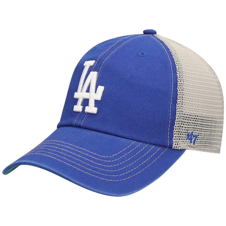 Los Angeles Dodgers '47 Logo Trawler Clean Up Trucker Snapback Hat - Royal