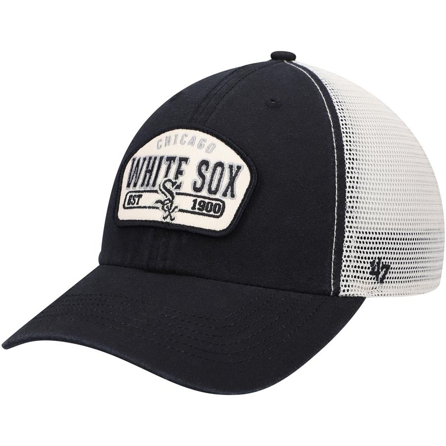 Chicago White Sox '47 Penwald Clean Up Trucker Snapback Hat - Black