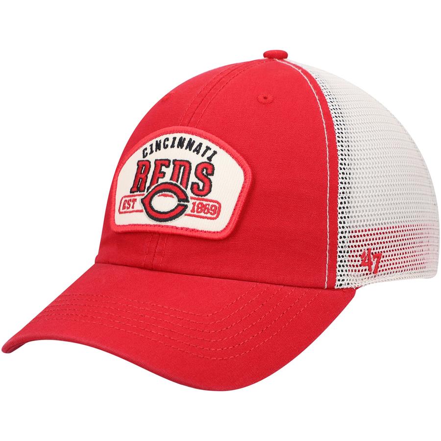 Cincinnati Reds '47 Penwald Clean Up Trucker Snapback Hat - Red