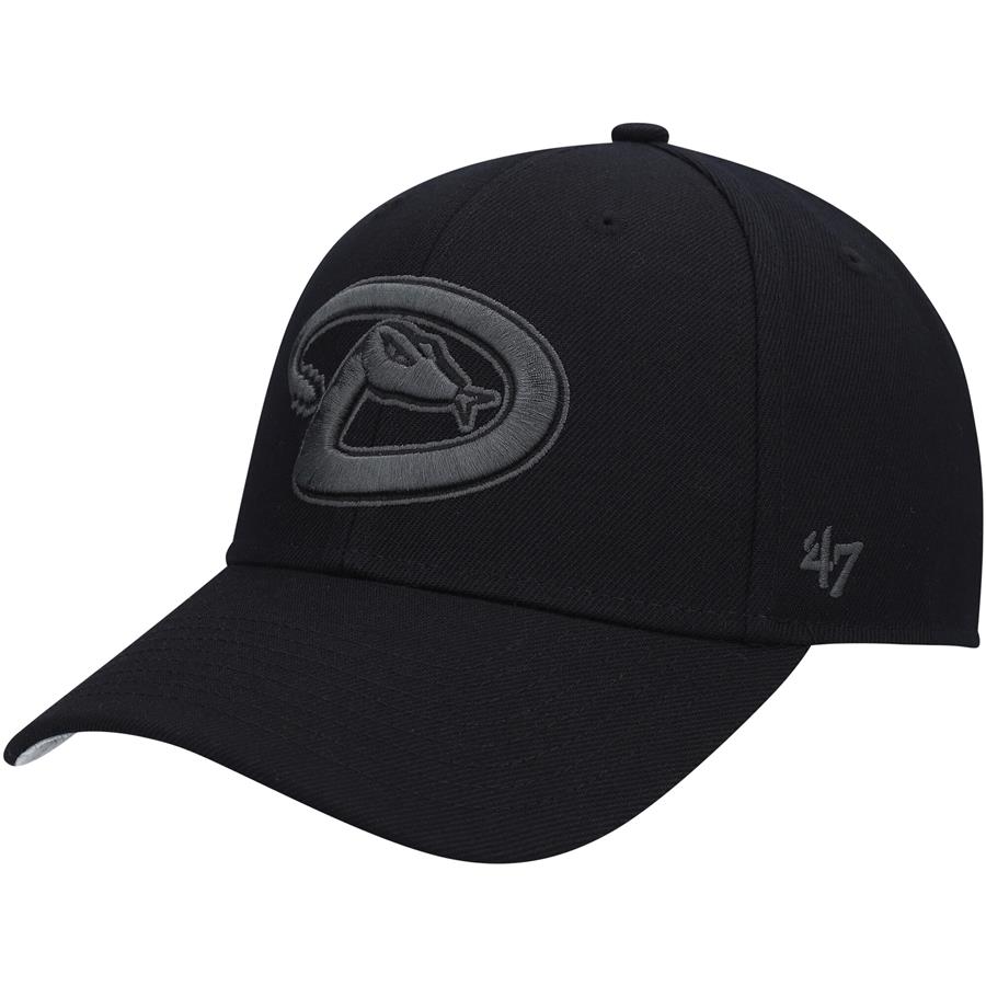 Arizona Diamondbacks '47 Black on Black MVP Adjustable Hat