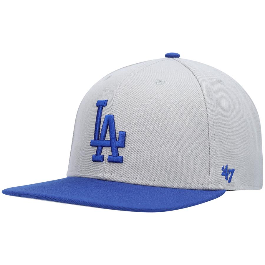 Los Angeles Dodgers '47 No Shot Captain Snapback Hat - Gray