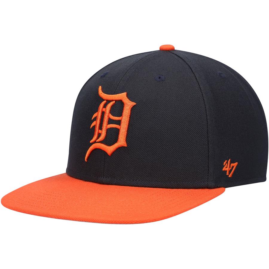 Detroit Tigers '47 No Shot Captain Snapback Hat - Navy