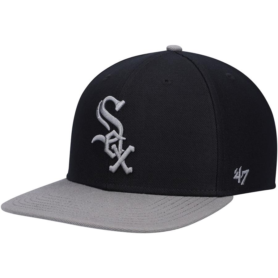 Chicago White Sox '47 No Shot Captain Snapback Hat - Black