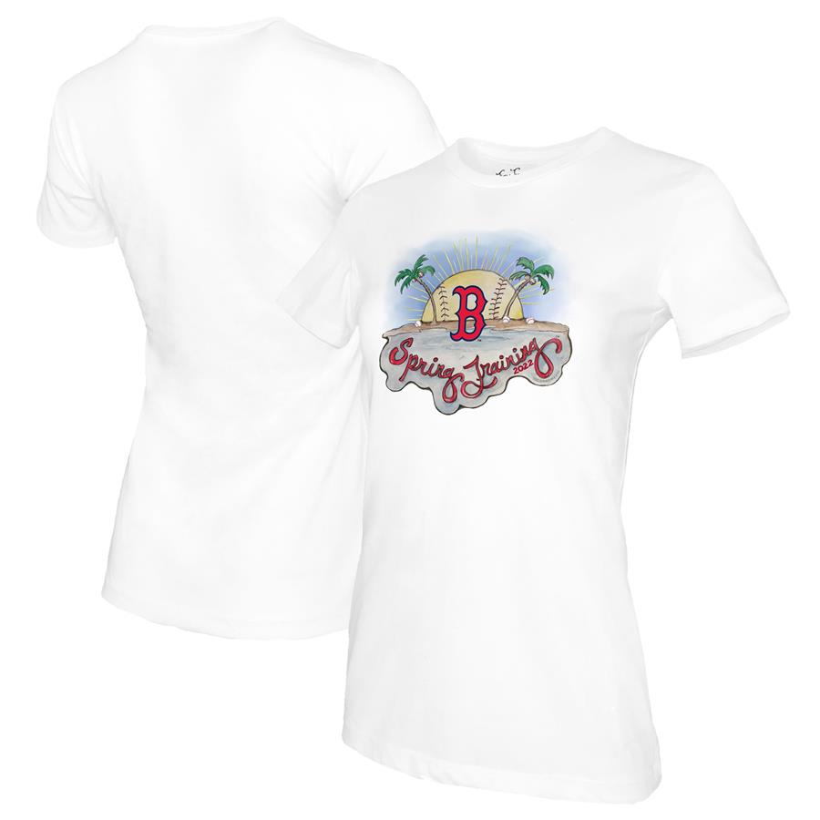 Boston Red Sox Tiny Turnip Women's 2022 Spring Training T-Shirt - White