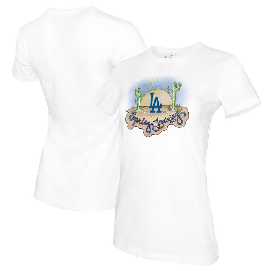 Los Angeles Dodgers Tiny Turnip Women's 2022 Spring Training T-Shirt - White