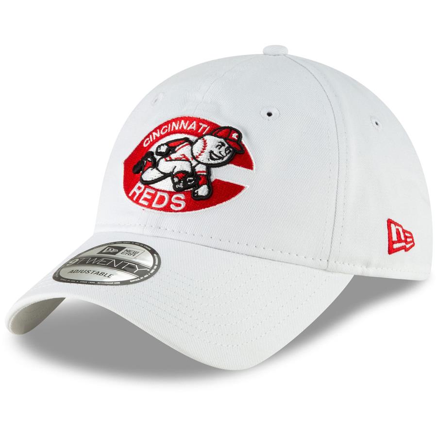 Cincinnati Reds New Era Fashion Core Classic 9TWENTY Adjustable Hat - White