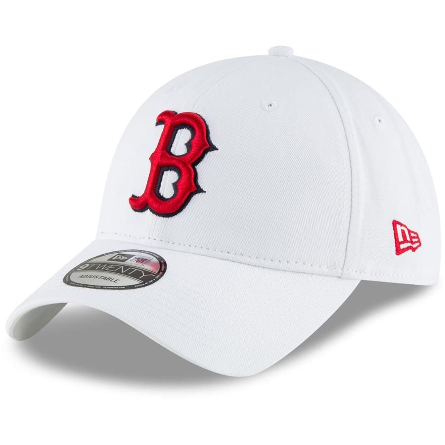 Boston Red Sox New Era Fashion Core Classic 9TWENTY Adjustable Hat - White