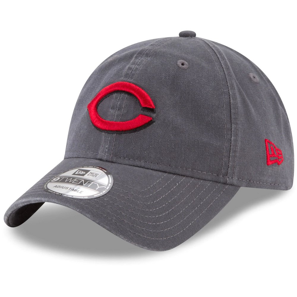 Cincinnati Reds New Era Fashion Core Classic 9TWENTY Adjustable Hat - Graphite
